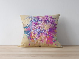 Aberto Design Funda de Cojín Multicolor 43 x 43 cm